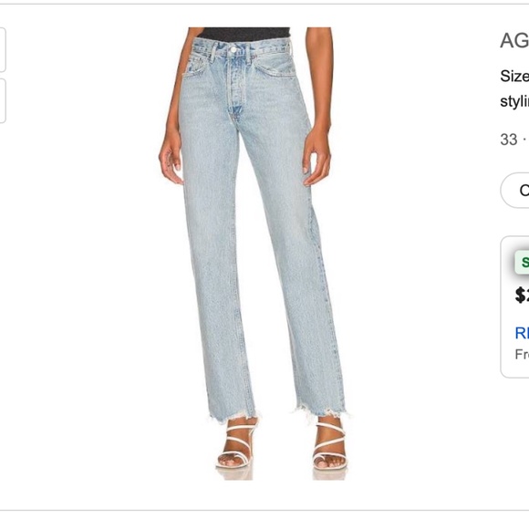 Agolde Jeans - Picture 1 of 4